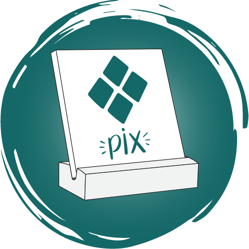 Display Pix ou Placa Pix - Multicores