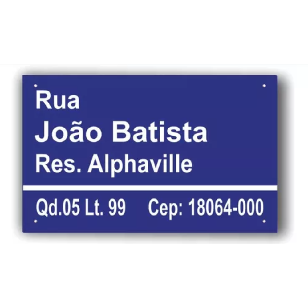 Placas de Sinalização em ACM Adesivado