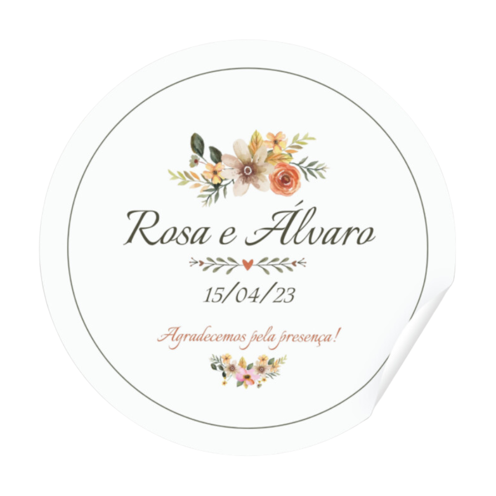 Etiqueta Personalizada em Adesivo Vinil Auto Colante à Prova D´Agua - 4x4cm