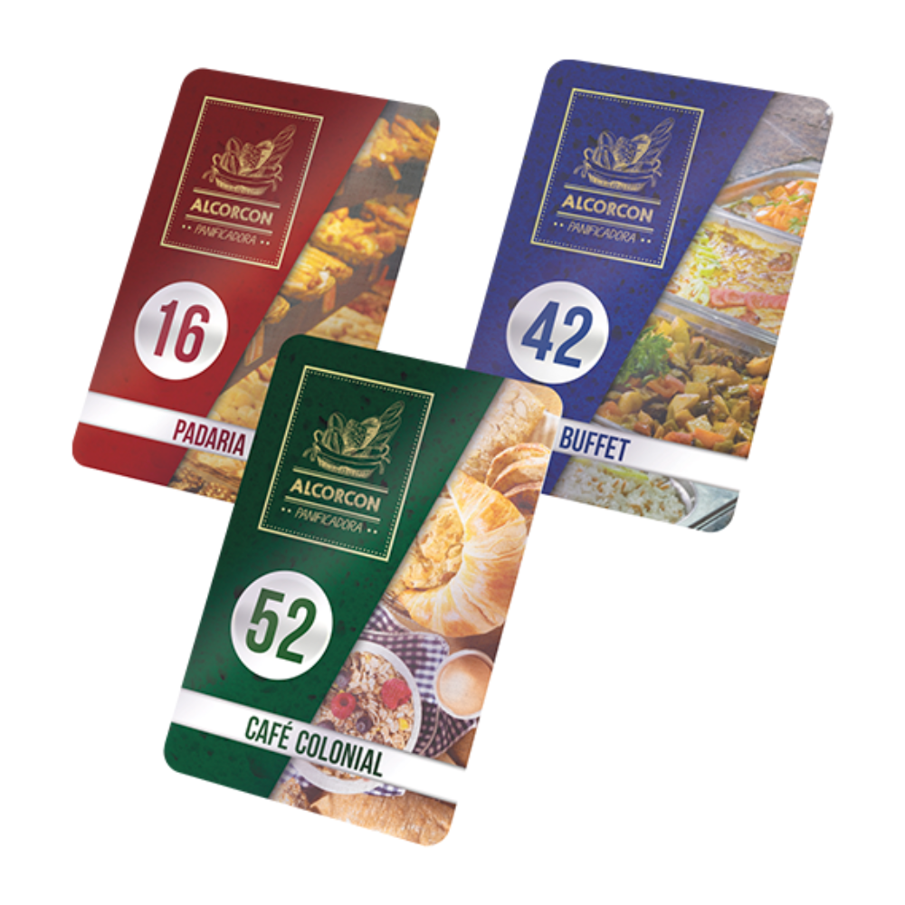 Comanda em PVC 2mm Adesivado - com Laminação Protetora - Tamanho 10x15cm