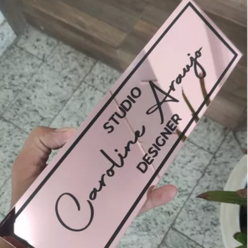 Placa de Identificação de Salas em Acrílico