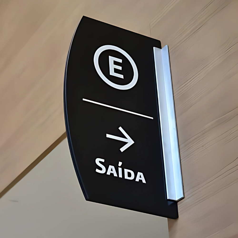Placa de Identificação Tipo Bandeira