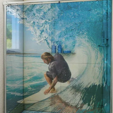 Adesivo Transparente com Impressão Personalizada Para Vidro/Box