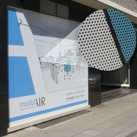 Adesivo Perfurado com Impressão Personalizada