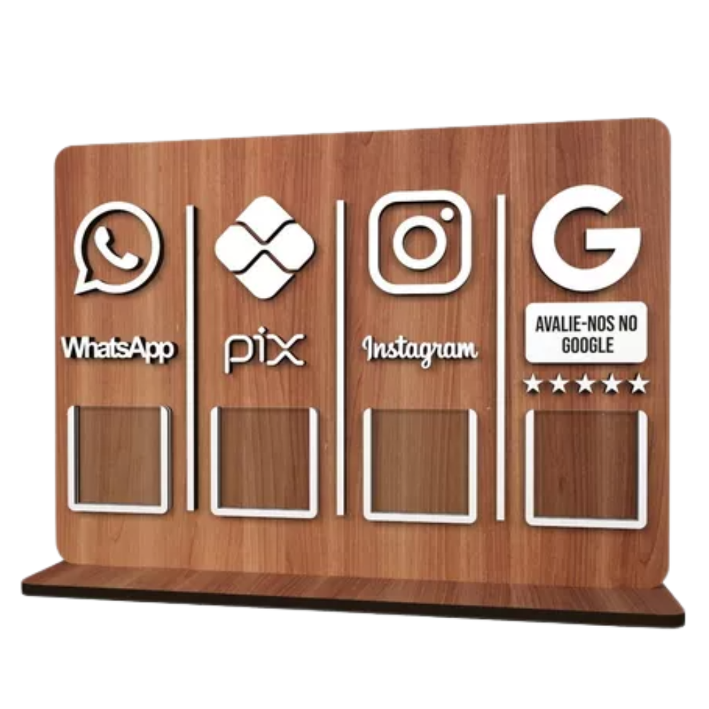 Display Pix com Alto Relevo em 3d Multicores Comunicação Visual