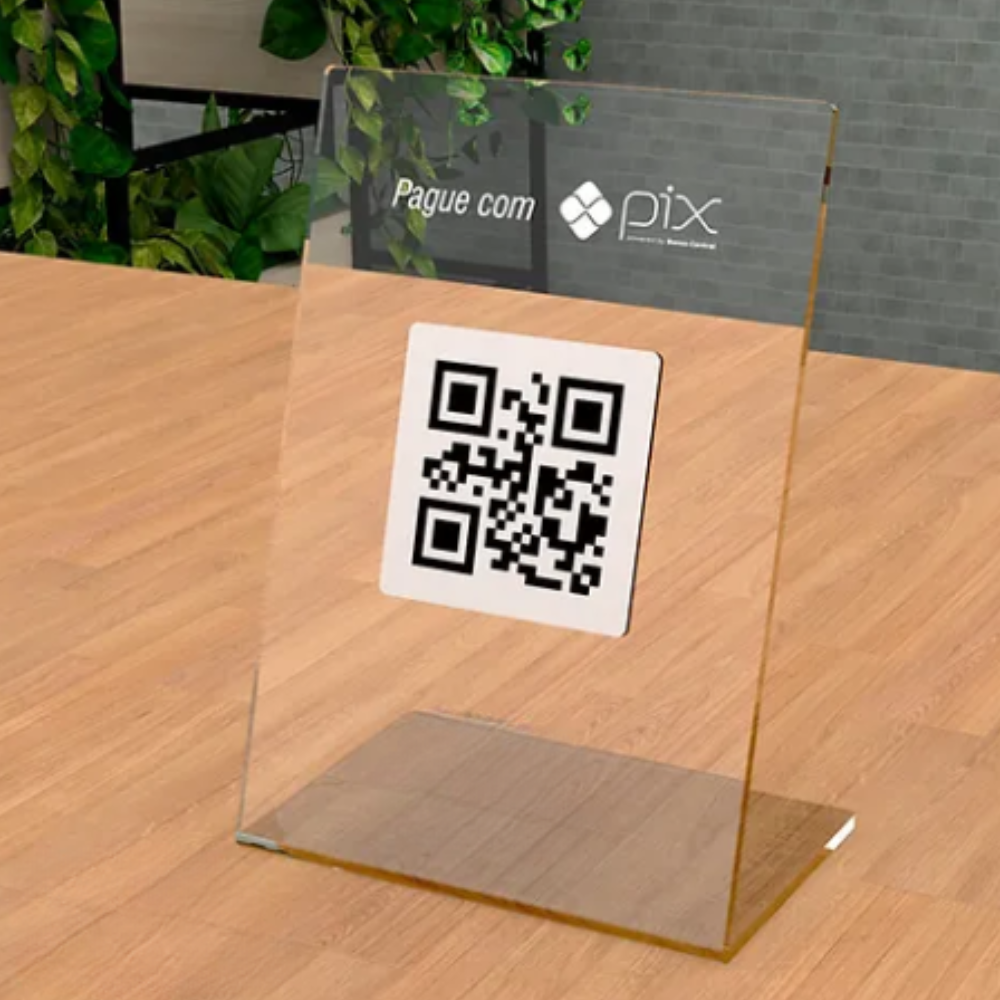 Display PIx em Acrilico com Gravação à Laser Multicores Comunicação Visual