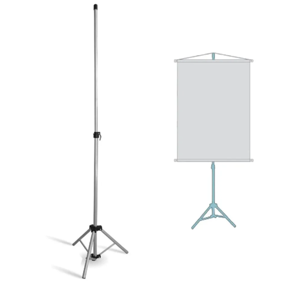 Porta Banner Pedestal - Tripé de Alumínio