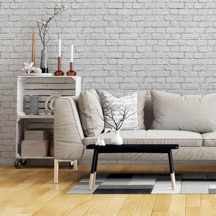 Adesivo de Parede Texturizado - Tijolinho