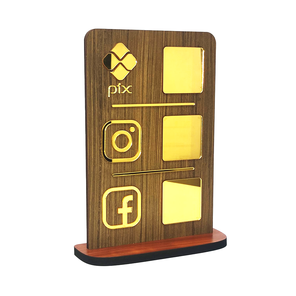 Display Pix - Placa Pix - Multicores Comunicação Visual