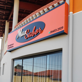 Letra Caixa em PVC Expandido com Pintura Automotiva